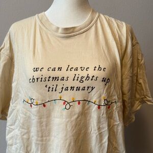 Comfort Colors | Taylor Swift | Lover Christmas Inspired Ivory T-Shirt | Size L
